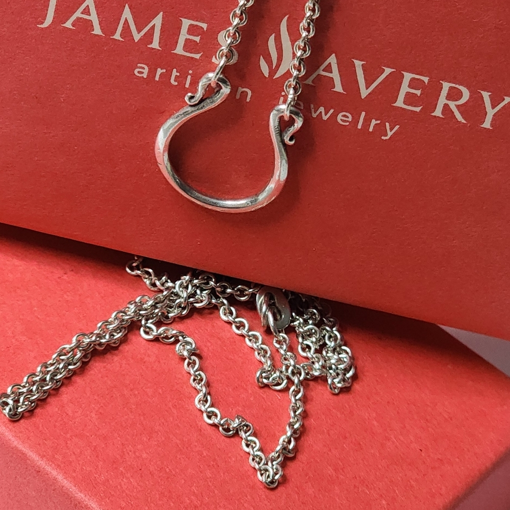 james avery 24" sterling silver chain in excellent condition